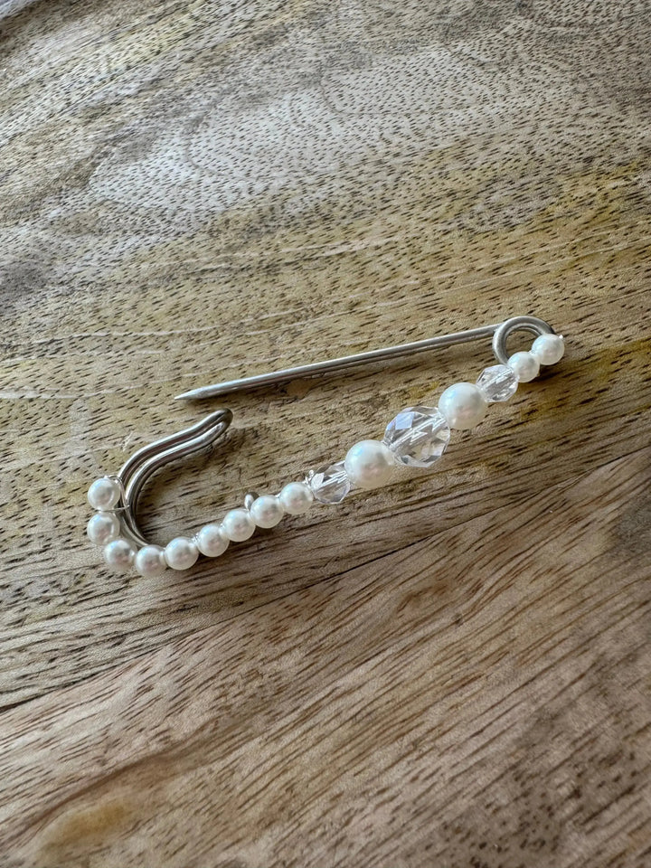 ATTACHE TRAÎNE PERLES églantine création