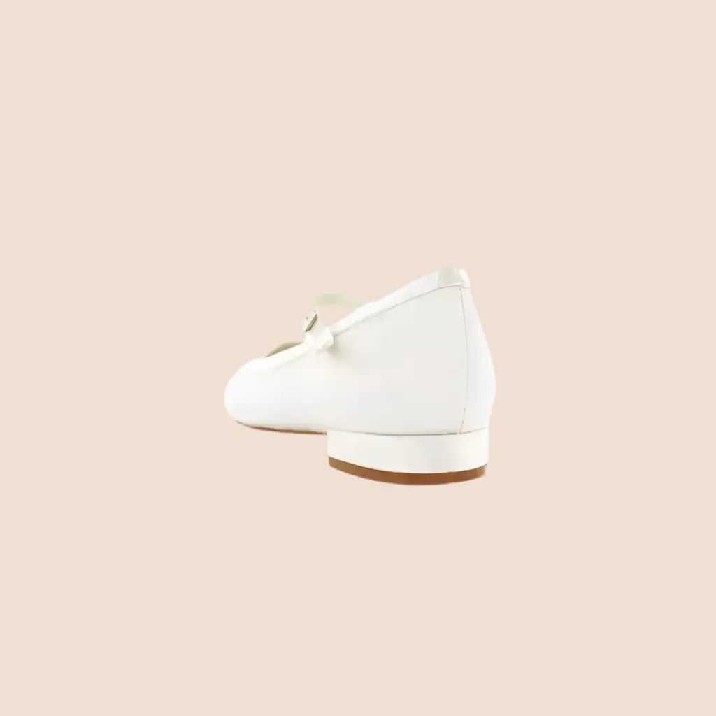 BALLERINES MARIÉE IVOIRE BRIDE JACKY WHITE LADY