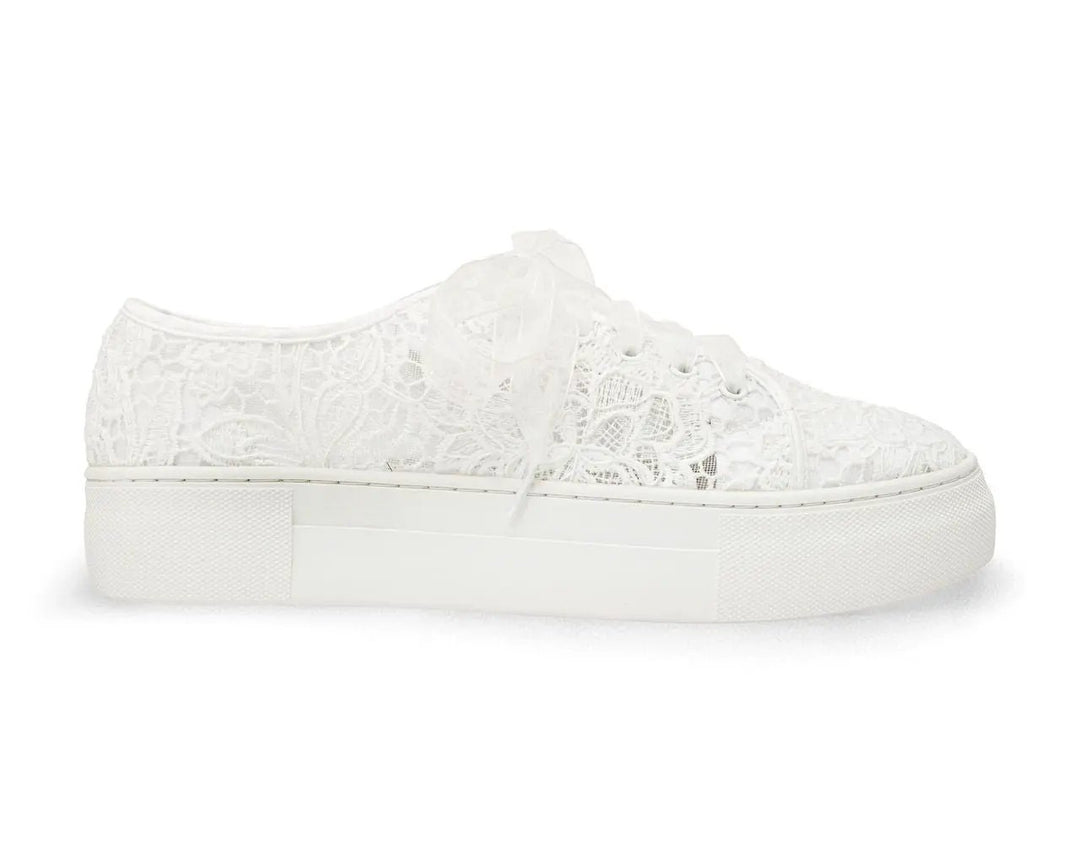 BASKETS DE MARIÉE NOREEN – DENTELLE IVOIRE À PLATEFORME CONFORTABLE G.Westerleigh