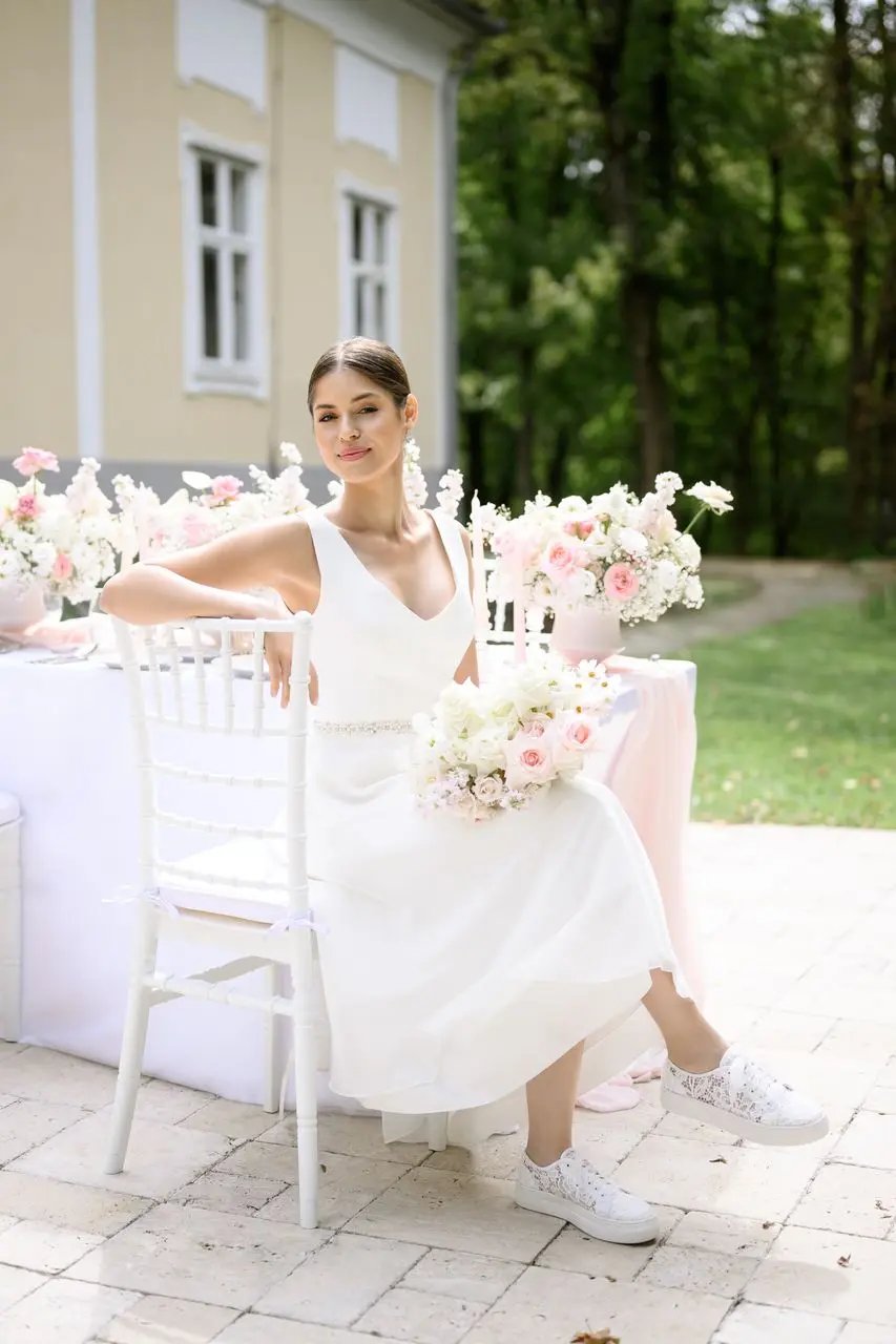 BASKETS DE MARIÉE NOREEN – DENTELLE IVOIRE À PLATEFORME CONFORTABLE G.Westerleigh