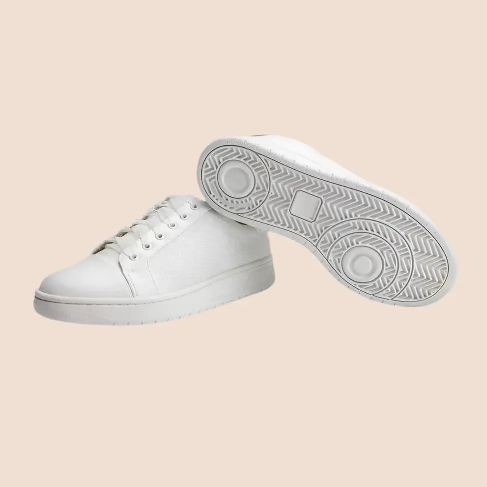 BASKETS MARIÉE PAILLETTES IVOIRE MIA White lady