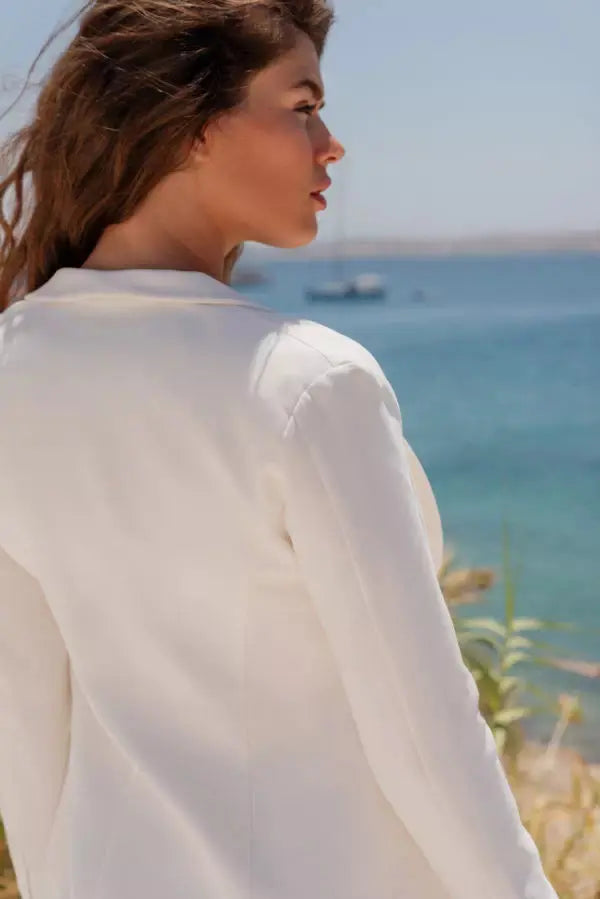 BLAZER IVOIRE FEMME ISAURA B94 Novias