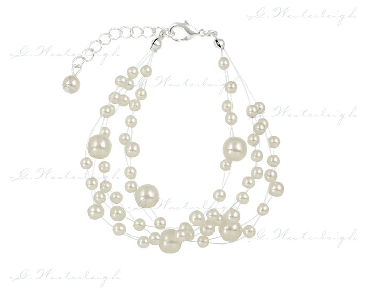 BRACELET MARIAGE PERLES IVOIRE J07L G.Westerleigh