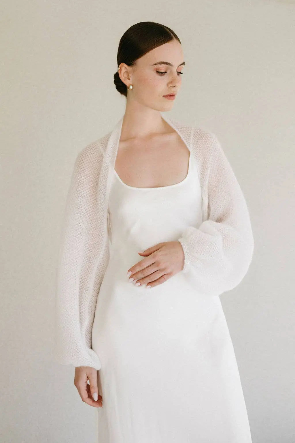 Boléro de mariée châle / ELIZABETH: Off White 605 / XS / S / M WOOL HOUSE