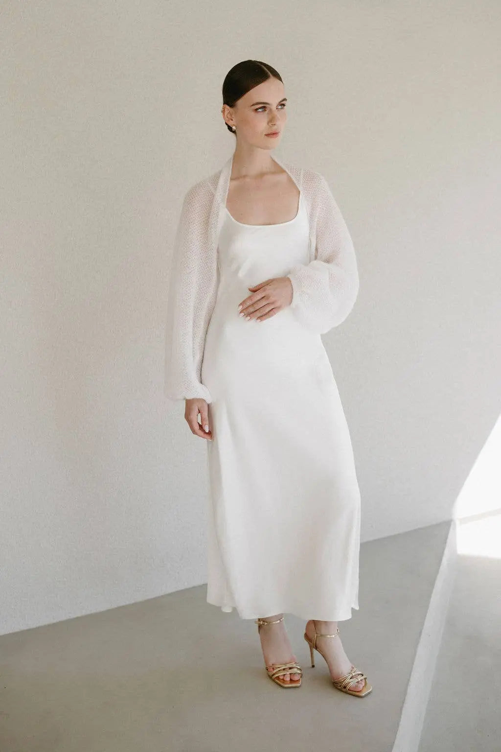 Boléro de mariée châle / ELIZABETH: Off White 605 / XS / S / M WOOL HOUSE