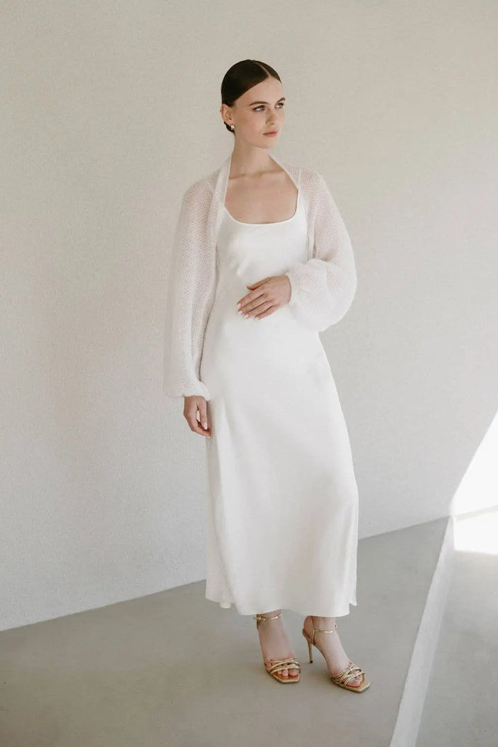 Boléro de mariée châle / ELIZABETH: Off White 605 / XS / S / M WOOL HOUSE