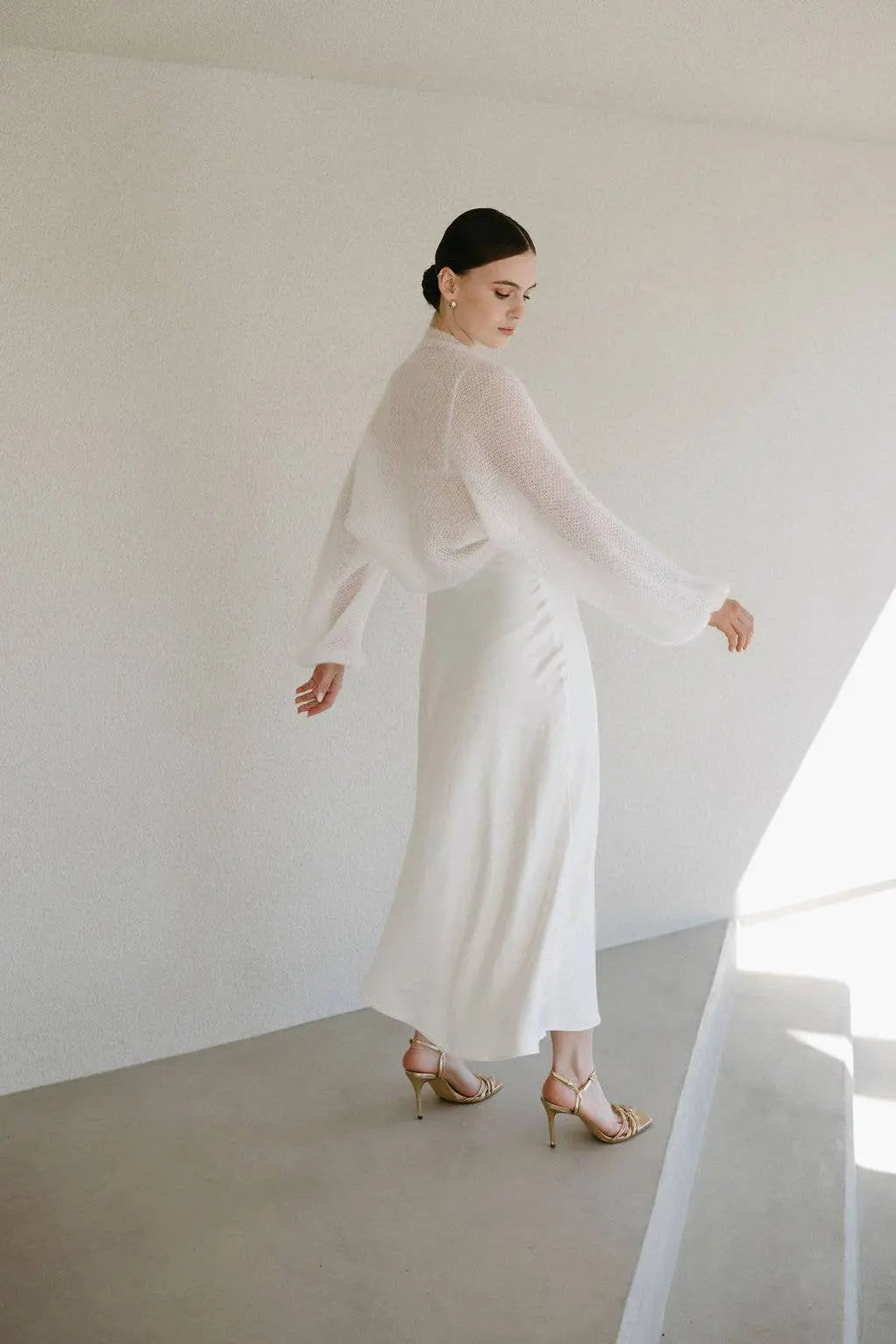 Boléro de mariée châle / ELIZABETH: Off White 605 / XS / S / M WOOL HOUSE