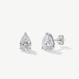 Boucles d'oreilles de mariée Manhattan – zircons taille poire