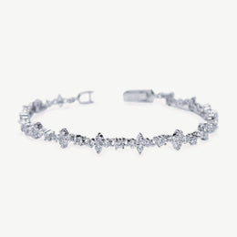 Bracelet de mariée Kensington – zircons vintage