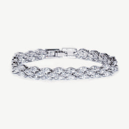 Bracelet de mariée Lincoln – chevrons de zircons