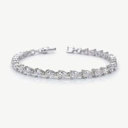 Bracelet de mariée Manhattan – zircons taille poire