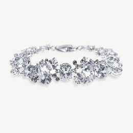 Bracelet de mariée Peninsula – grappe de zircons