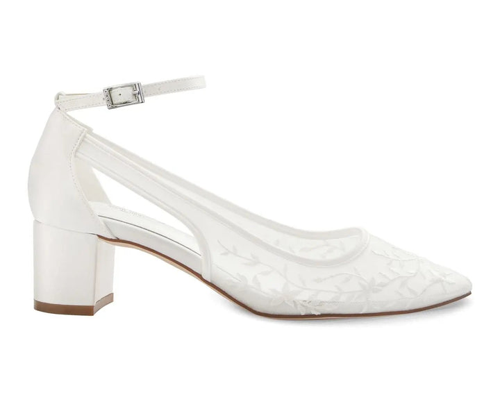 CHAUSSURES DE MARIÉE DAPHNÉ – DENTELLE ILLUSION ET TALON BAS CONFORTABLE G.Westerleigh