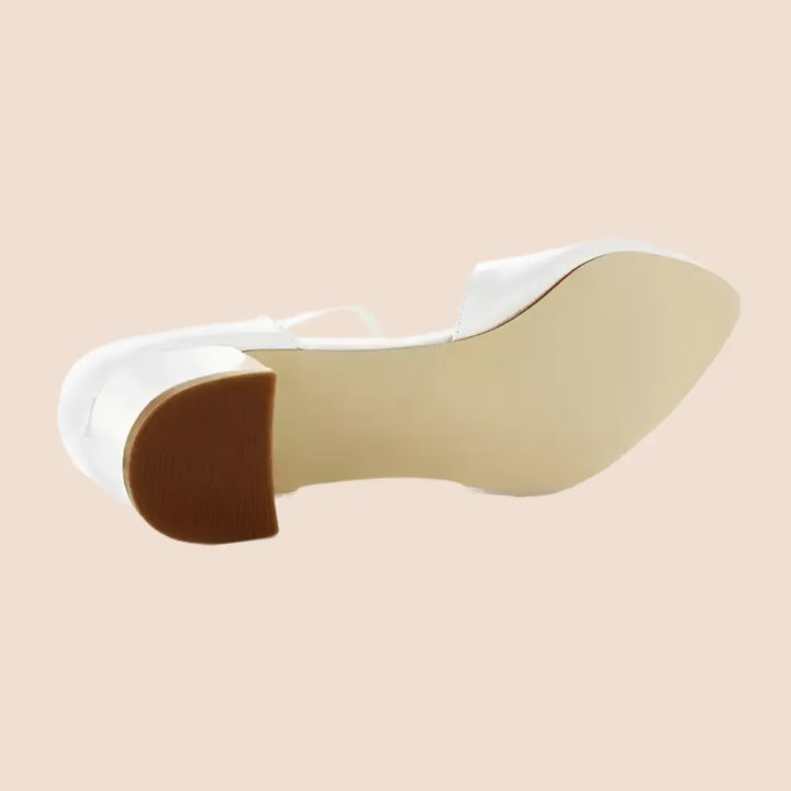 CHAUSSURES MARIÉE IVOIRE PETIT TALON 3.5 CM CANCALE WHITE LADY