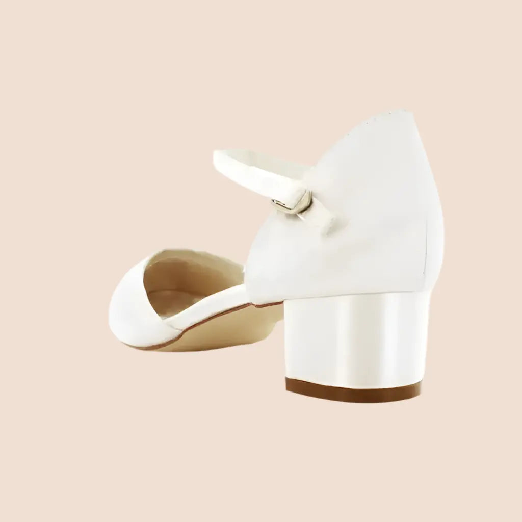 CHAUSSURES MARIÉE IVOIRE PETIT TALON 3.5 CM CANCALE WHITE LADY