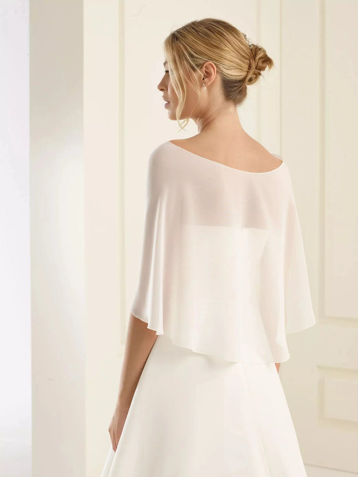 CHÂLE EN MOUSSELINE Bianco Evento