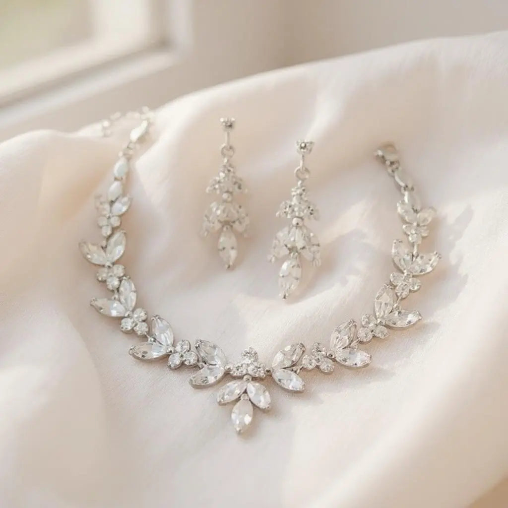 COLLECTION CZ - ENSEMBLE DE BRACELETS VINTAGE SCINTILLANTS - ARGENT BR114 Athena Bridal Jewellery