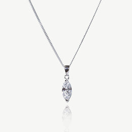 Collier pendentif de mariée True Love – zircon marquise