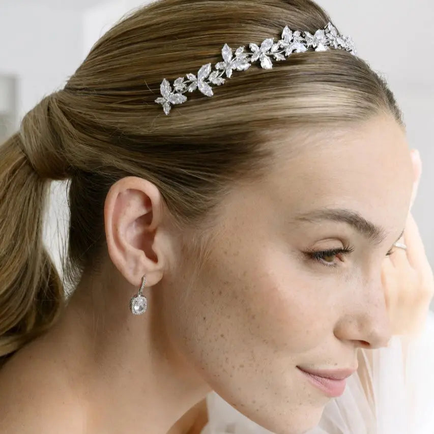 DIADÈME DE MARIÉE CRISTAUX TR0088 – ÉCLAT RAFFINÉ EN ZIRCONIUM G.Westerleigh