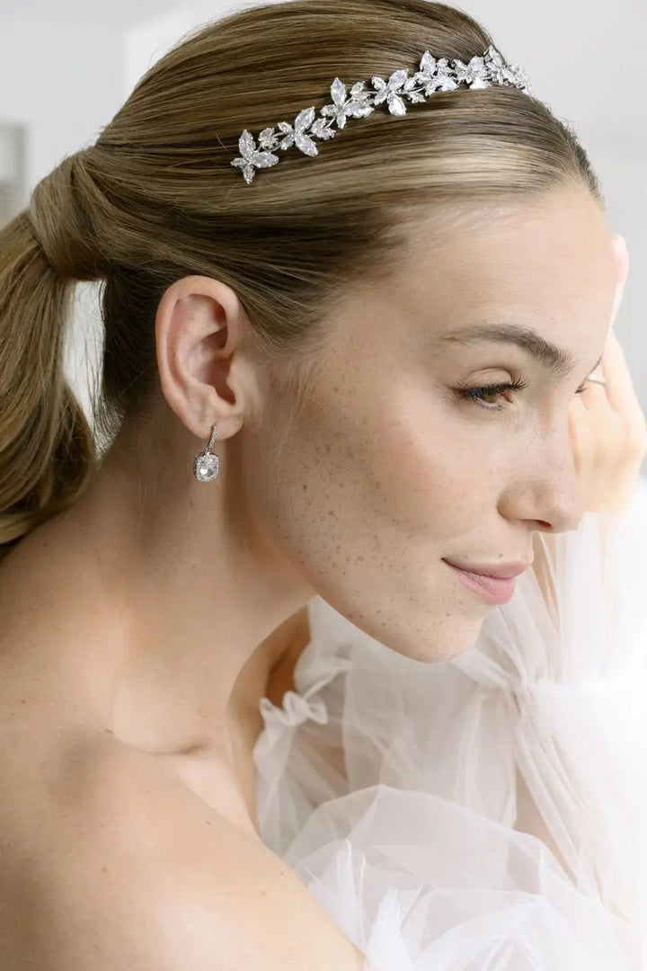 DIADÈME DE MARIÉE CRISTAUX TR0088 – ÉCLAT RAFFINÉ EN ZIRCONIUM G.Westerleigh