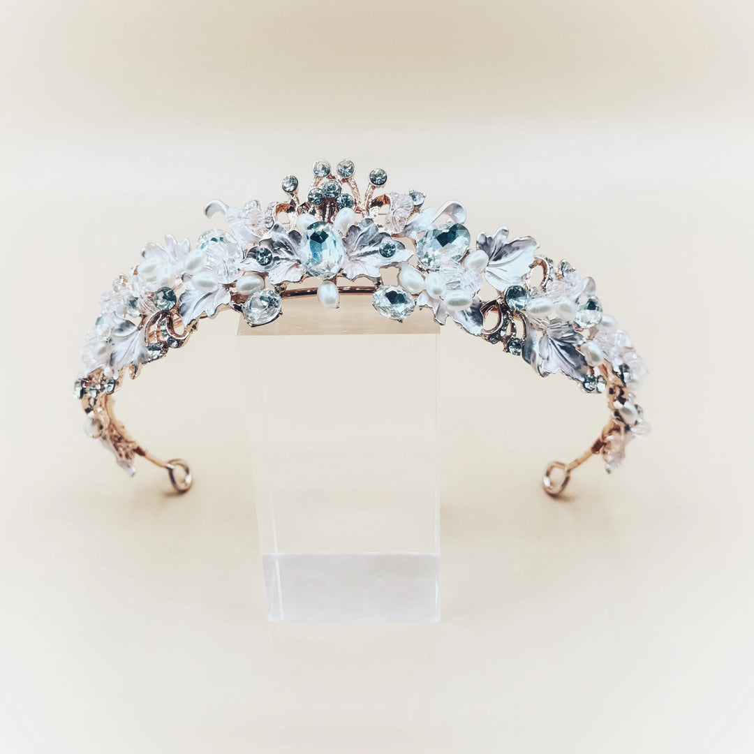 DIADÈME MARIAGE  DIVINE OR ROSE Athena Bridal jewellery