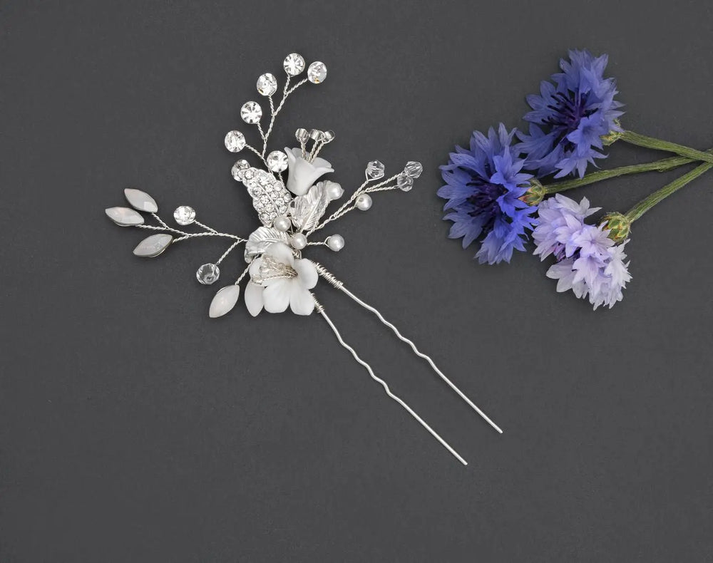 ÉPINGLE À CHEVEUX DE MARIÉE HP230320 – CRISTAUX & PERLES SCINTILLANTS G.Westerleigh