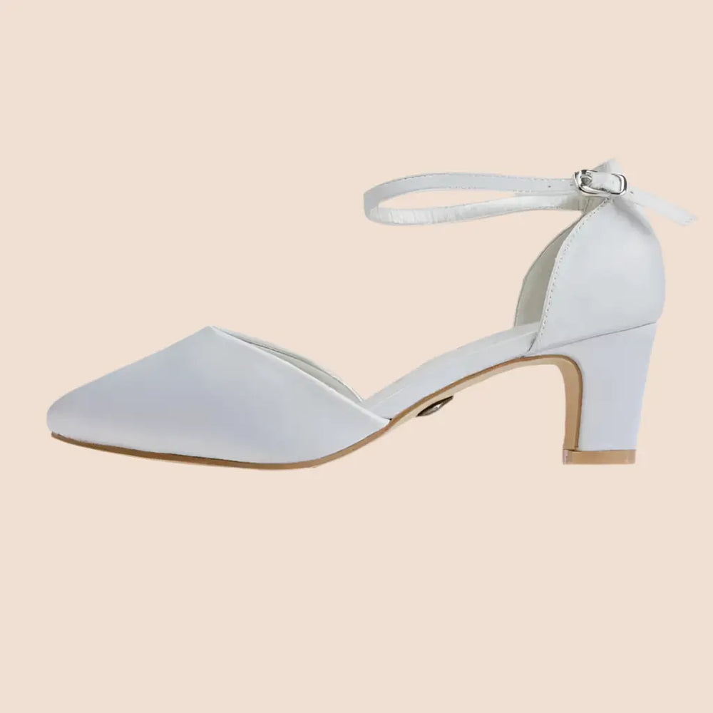 ESCARPINS MARIÉE EN SATIN ARGENT JULIA WHITE LADY