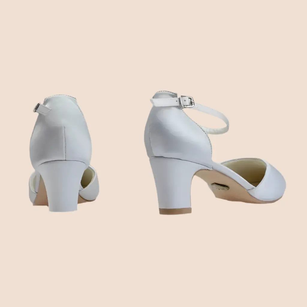 ESCARPINS MARIÉE EN SATIN ARGENT JULIA WHITE LADY
