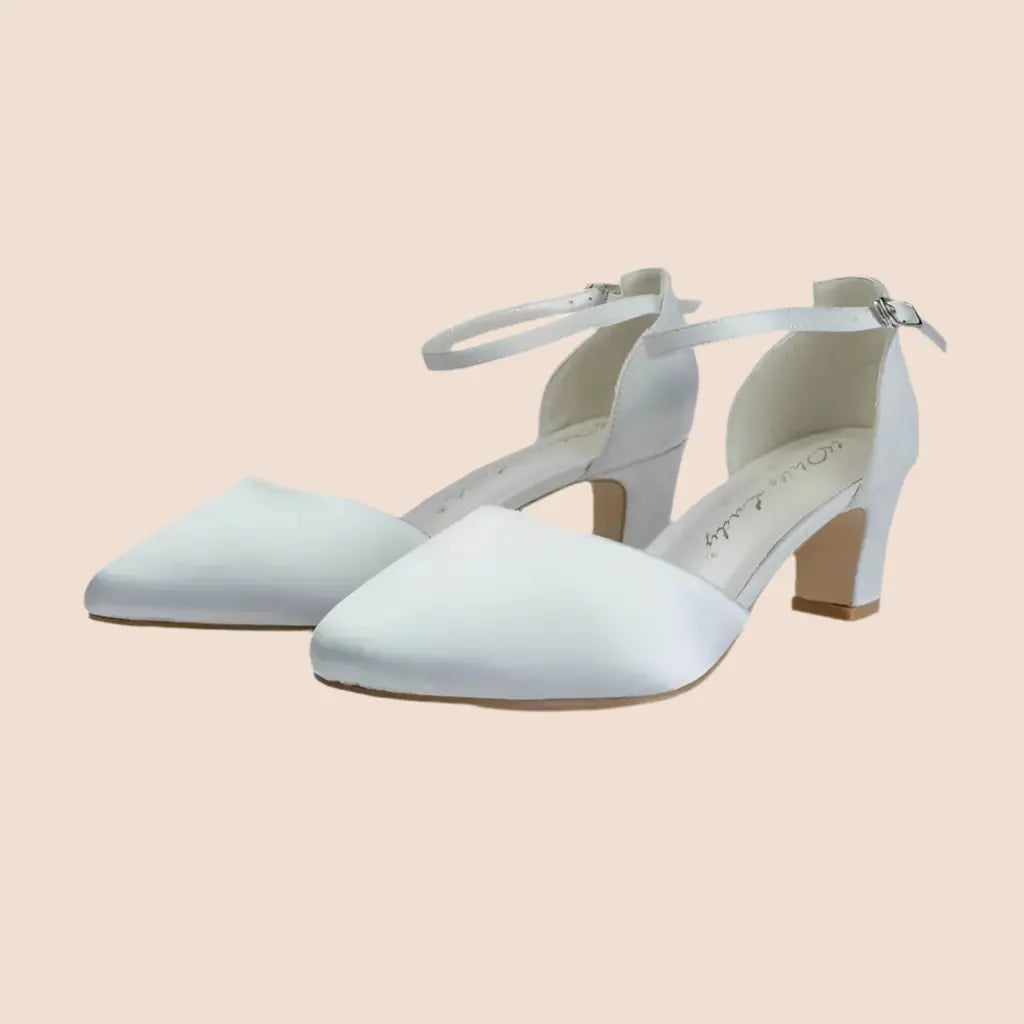 ESCARPINS MARIÉE EN SATIN ARGENT JULIA WHITE LADY