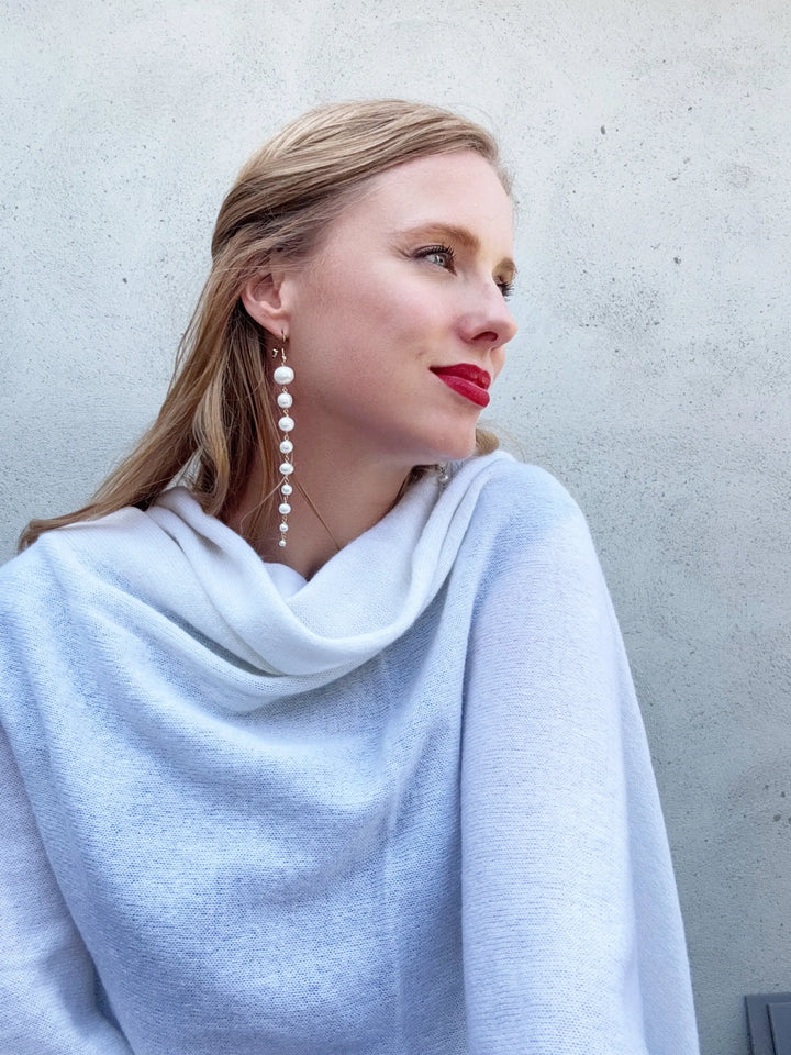 ÉTOLE DE MARIÉE 100 % CACHEMIRE BLANC CASSÉ - TOSCANE Assia di Brunetti Federica e C. s.a.s.