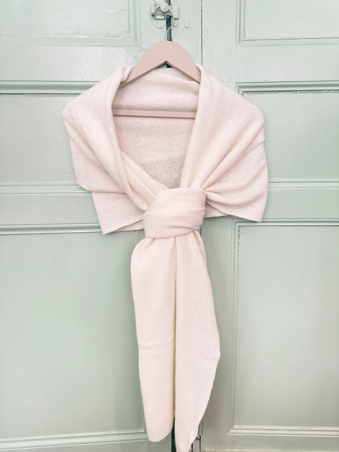 ÉTOLE DE MARIÉE 100 % CACHEMIRE BLANC CASSÉ - TOSCANE Assia di Brunetti Federica e C. s.a.s.