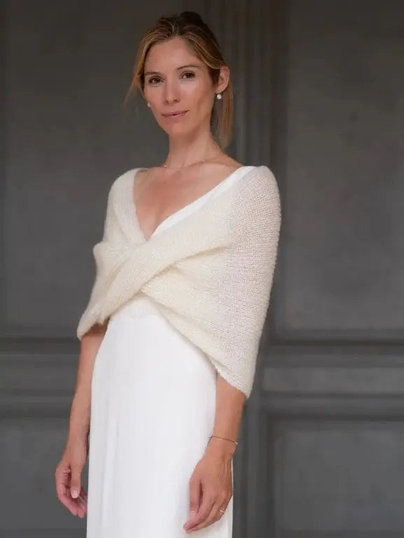 ÉTOLE MARIAGE CACHE COEUR EN MOHAIR & SOIE - LIVIA Adepte