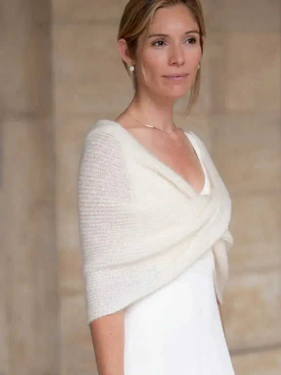 ÉTOLE MARIAGE CACHE COEUR EN MOHAIR & SOIE - LIVIA Adepte