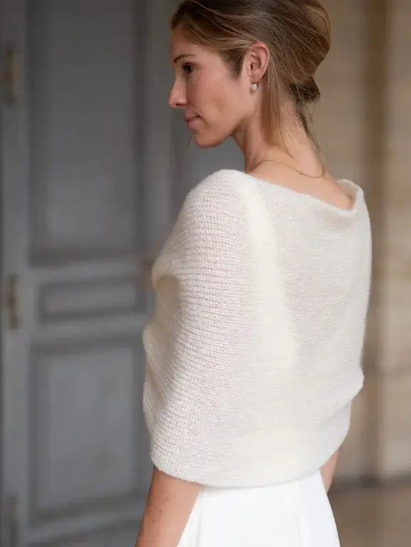 ÉTOLE MARIAGE CACHE COEUR EN MOHAIR & SOIE - LIVIA Adepte