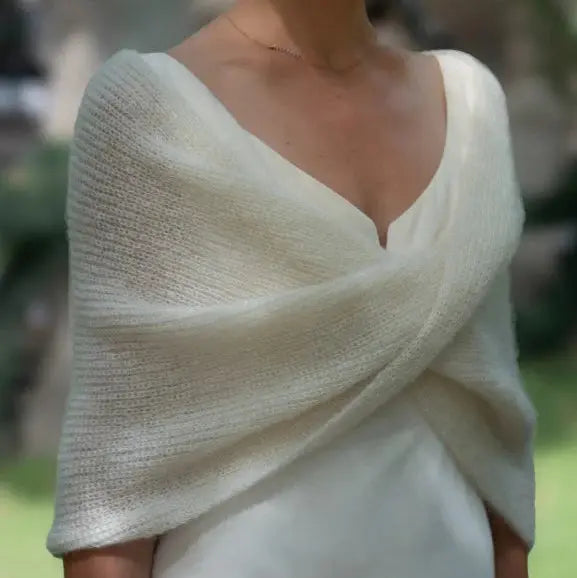 ÉTOLE MARIAGE CACHE COEUR EN MOHAIR & SOIE - LIVIA Adepte