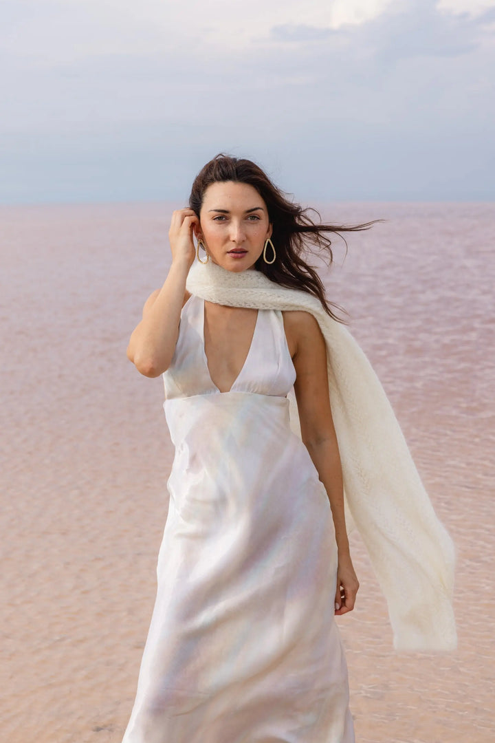 ÉTOLE MARIAGE MOHAIR & SOIE - FARAH - DOUCE & LÉGÉRE EFFET DENTELLE DE LAINE Adepte