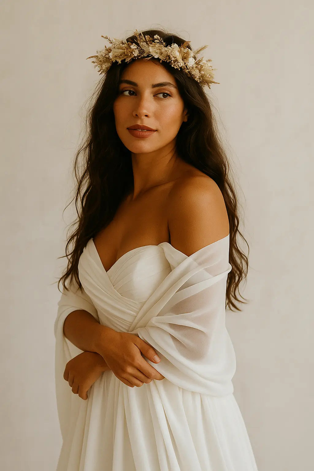 ÉTOLE MARIÉE MOUSSELINE églantine création