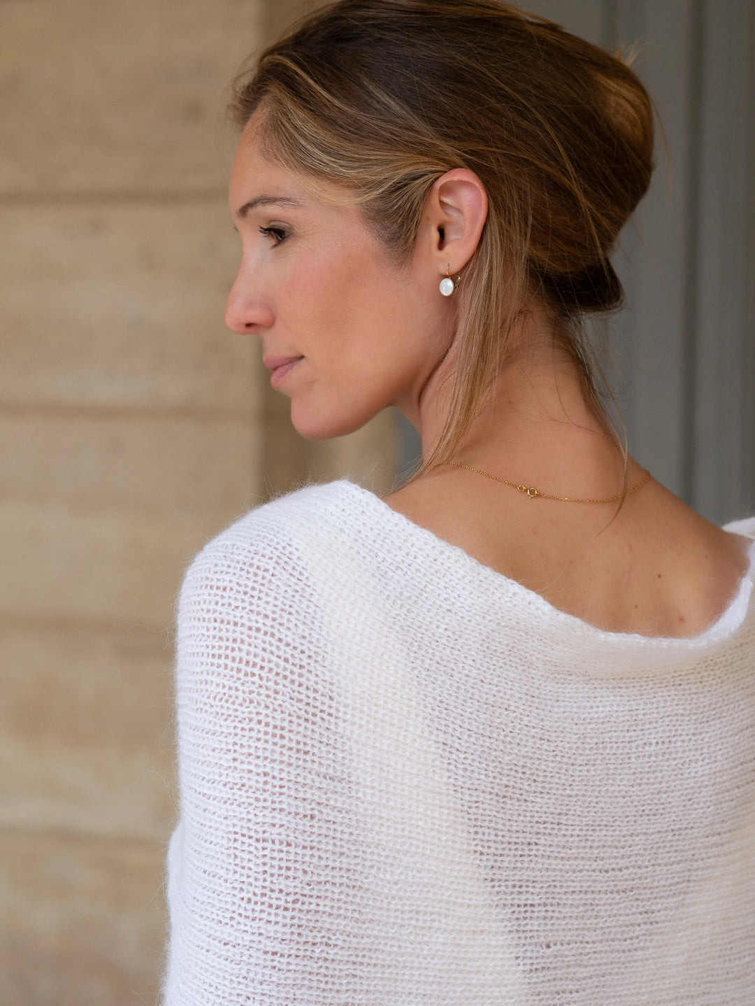 ÉTOLE OLIVIA ANGORA - PARFAITE POUR MARIAGE D'HIVER & APRÈS Adepte