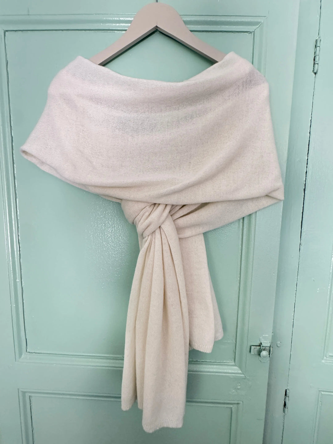 ÉTOLE POUR MARIAGE OU COCKTAIL EN LAINE/CACHEMIRE ET VISCOSE EN BLANC IVOIRE - CAPRI Assia di Brunetti Federica e C. s.a.s.