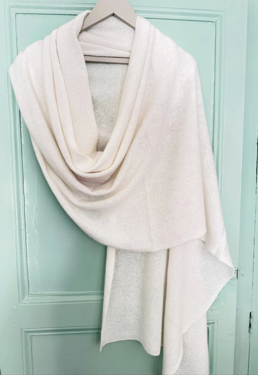 ÉTOLE POUR MARIAGE OU COCKTAIL EN LAINE/CACHEMIRE ET VISCOSE EN BLANC IVOIRE - CAPRI Assia di Brunetti Federica e C. s.a.s.