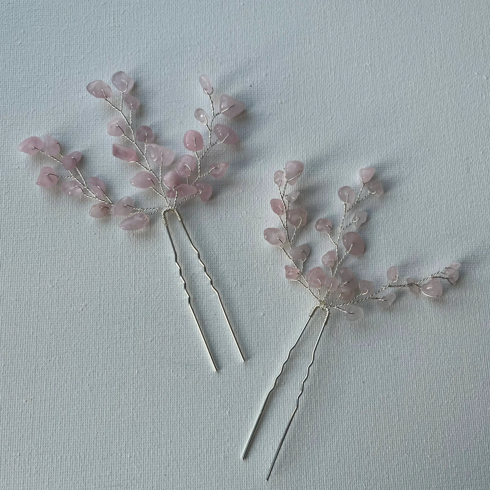 Épingles à cheveux Lotis Silver - bijoux pour cheveux de mariée SallyJaneBridal