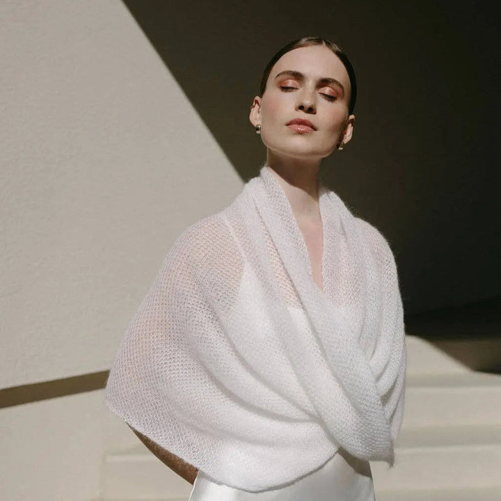 Étole de Mariée Luxueuse / MAGNOLIA: Off White 605 / XS / S / M WOOL HOUSE