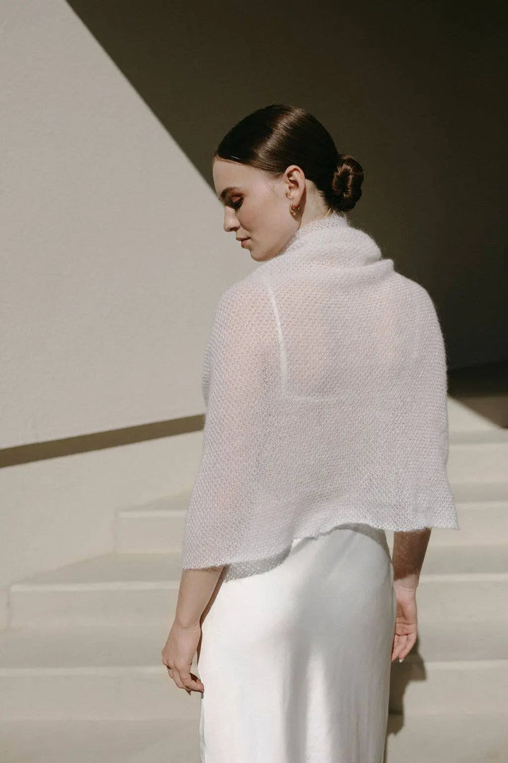 Étole de Mariée Luxueuse / MAGNOLIA: Off White 605 / XS / S / M WOOL HOUSE