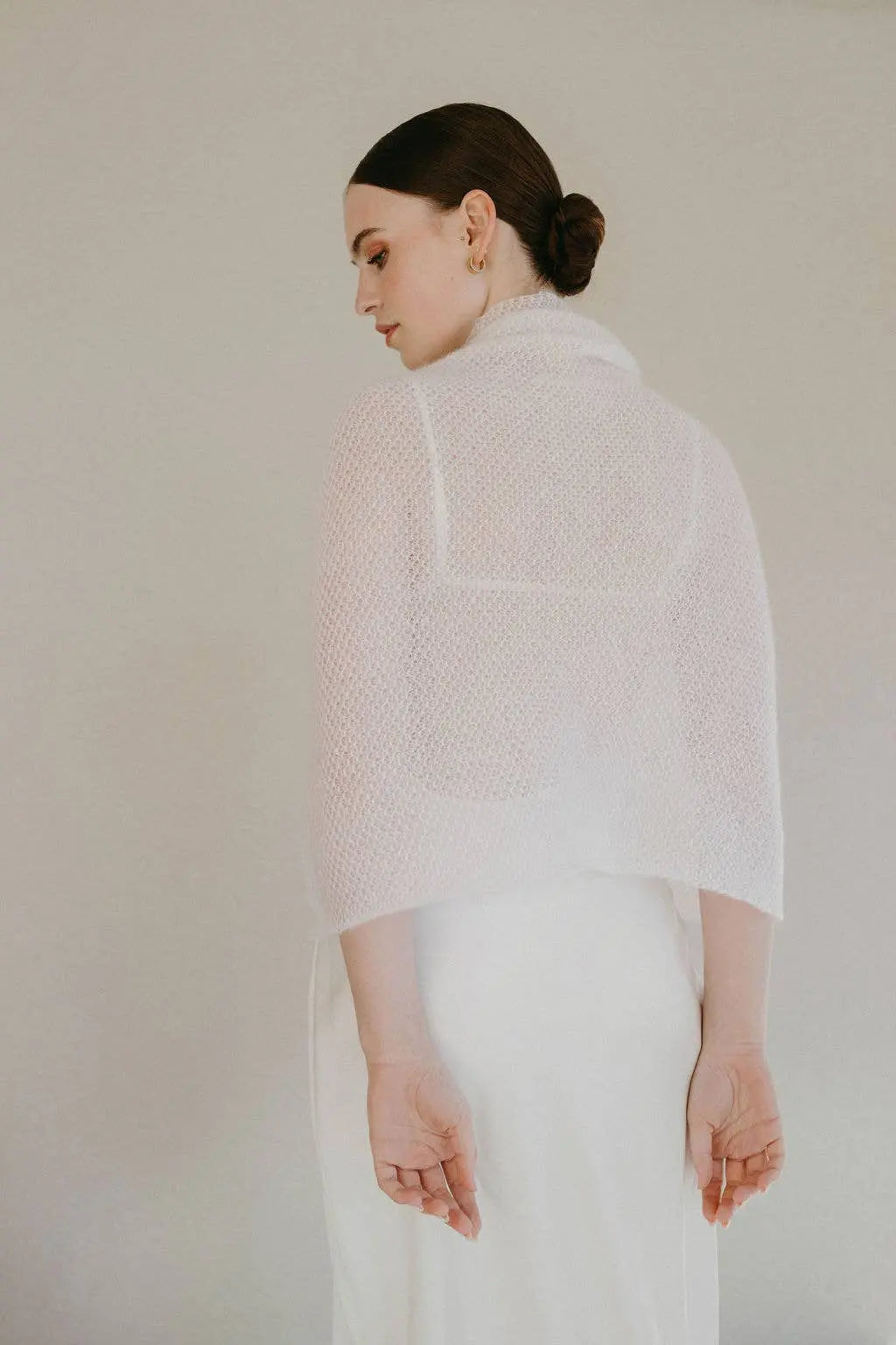 Étole de Mariée Luxueuse / MAGNOLIA: Off White 605 / XS / S / M WOOL HOUSE