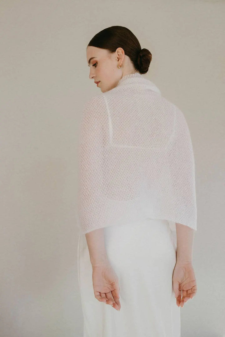 Étole de Mariée Luxueuse / MAGNOLIA: Off White 605 / XS / S / M WOOL HOUSE