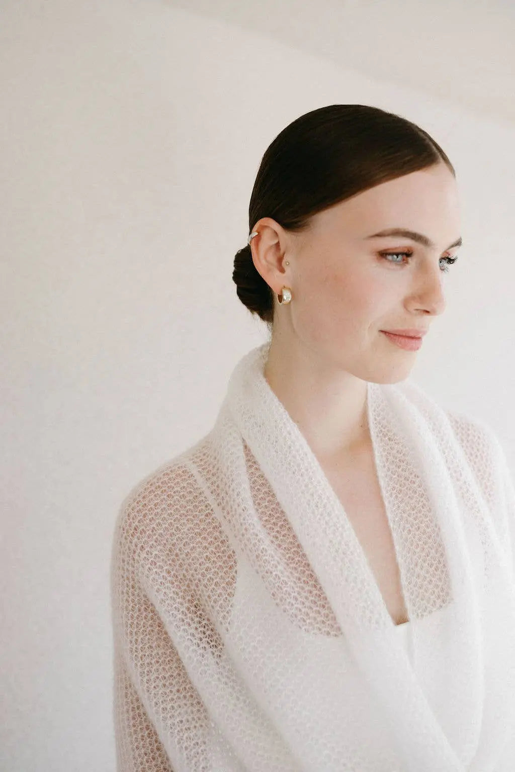 Étole de Mariée Luxueuse / MAGNOLIA: Off White 605 / XS / S / M WOOL HOUSE