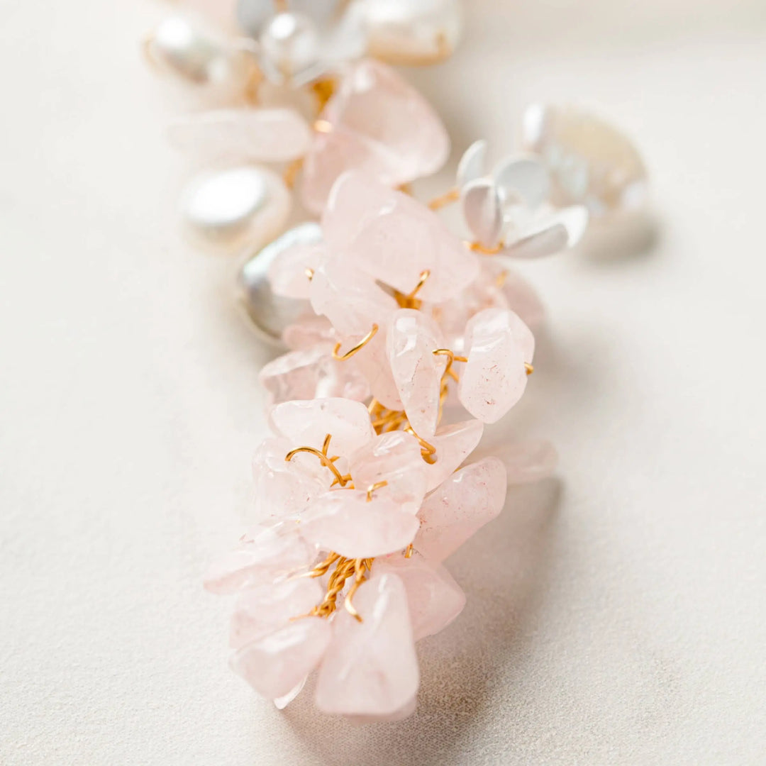 Gaia Haircomb Gold - bijoux pour cheveux de mariée SallyJaneBridal