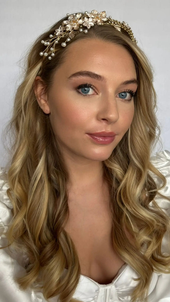 Hestia Tiara - bijoux pour cheveux de mariée SallyJaneBridal