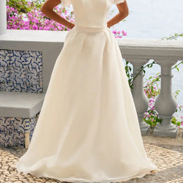Jupe de mariée Maricruz SD64 – organza – ligne A