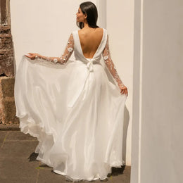 Jupe de mariée Mirabel SD62 – organza effet soie – ligne A
